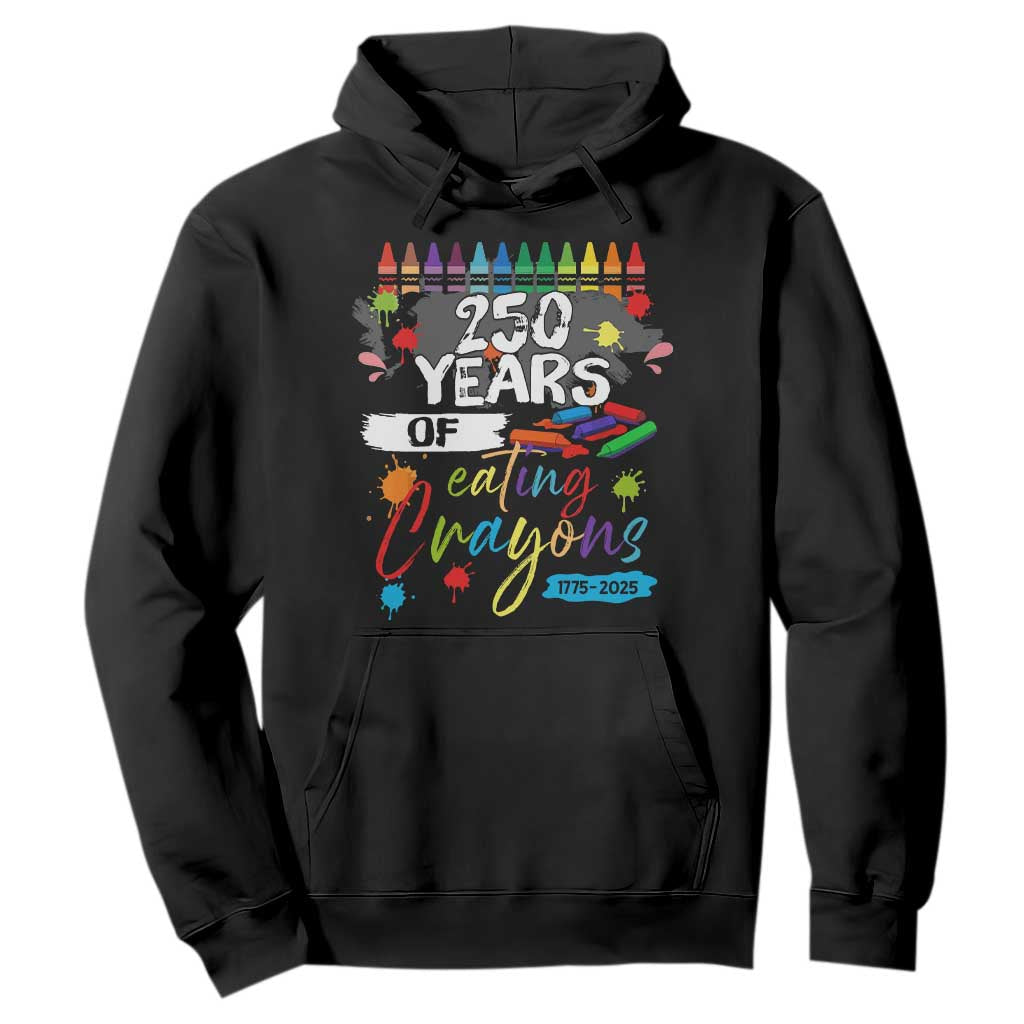 250 Years Of Eating Crayons Hoodie Marine Veteran 250th Anniversary TS10 Black Print Your Wear