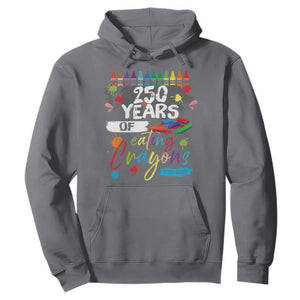 250 Years Of Eating Crayons Hoodie Marine Veteran 250th Anniversary TS10 Charcoal Print Your Wear