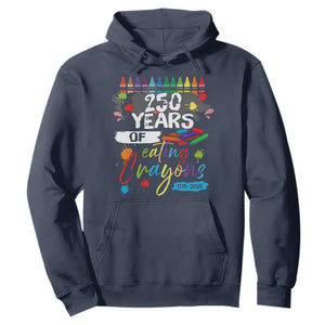 250 Years Of Eating Crayons Hoodie Marine Veteran 250th Anniversary TS10 Navy Print Your Wear