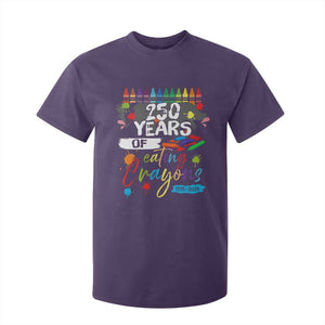 250 Years Of Eating Crayons T Shirt For Kid Marine Veteran 250th Anniversary TS10 Purple Print Your Wear