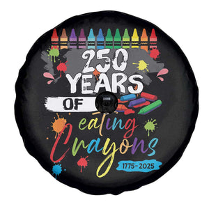 250 Years Of Eating Crayons Spare Tire Cover Marine Veteran 250th Anniversary TS10 Print Your Wear
