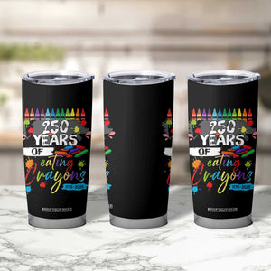 250 Years Of Eating Crayons Tumbler Cup Marine Veteran 250th Anniversary TS10 Print Your Wear