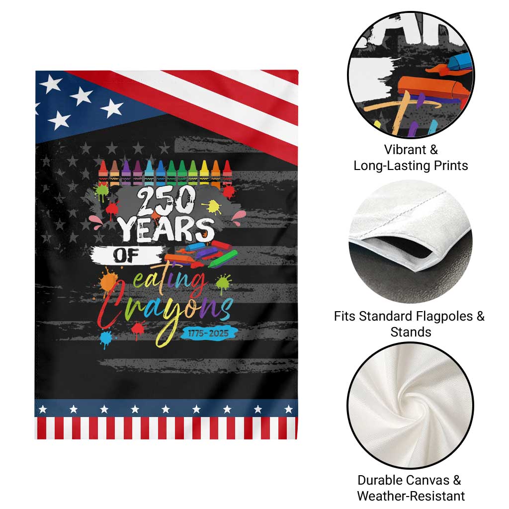 250 Years Of Eating Crayons Garden Flag Marine Veteran 250th Anniversary TS10 Print Your Wear