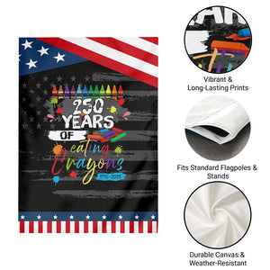 250 Years Of Eating Crayons Garden Flag Marine Veteran 250th Anniversary TS10 Print Your Wear