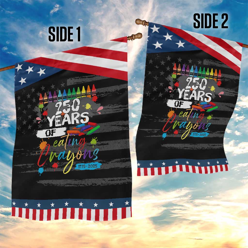250 Years Of Eating Crayons Garden Flag Marine Veteran 250th Anniversary TS10 Print Your Wear
