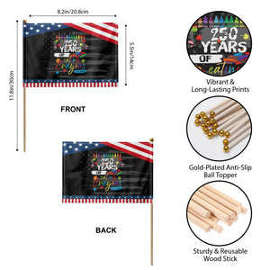 250 Years Of Eating Crayons Patriotic Handheld Flag Marine Veteran 250th Anniversary TS10 Print Your Wear