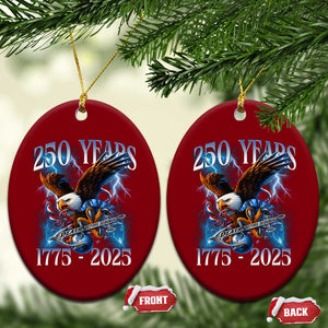 Marine Veteran 250th Anniversary Ceramic Ornament Eagle Patriotic Military Gift for Marines Veterans TS10 Print Your Wear