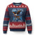 Marine Veteran 250th Anniversary Ugly Christmas Sweater Eagle Patriotic Military Gift for Marines Veterans - Print Your Wear