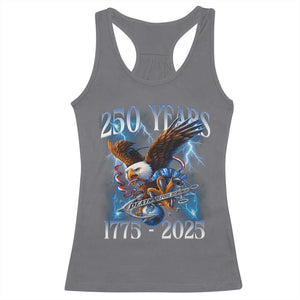 Marine Veteran 250th Anniversary Racerback Tank Top Eagle Patriotic Military Gift for Marines Veterans TS10 Charcoal Print Your Wear