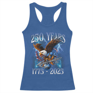 Marine Veteran 250th Anniversary Racerback Tank Top Eagle Patriotic Military Gift for Marines Veterans TS10 Royal Blue Print Your Wear