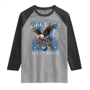 Marine Veteran 250th Anniversary Raglan Shirt Eagle Patriotic Military Gift for Marines Veterans TS10 Sport Gray Black Print Your Wear