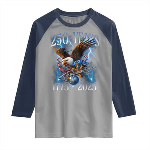 Marine Veteran 250th Anniversary Raglan Shirt Eagle Patriotic Military Gift for Marines Veterans TS10 Sport Gray Navy Print Your Wear