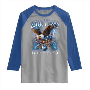 Marine Veteran 250th Anniversary Raglan Shirt Eagle Patriotic Military Gift for Marines Veterans TS10 Sport Gray Royal Print Your Wear