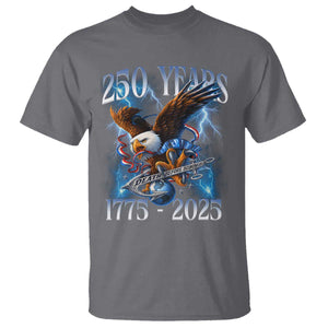 Marine Veteran 250th Anniversary T Shirt Eagle Patriotic Military Gift for Marines Veterans TS10 Charcoal Print Your Wear