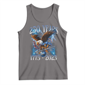 Marine Veteran 250th Anniversary Tank Top Eagle Patriotic Military Gift for Marines Veterans TS10 Deep Heather Print Your Wear