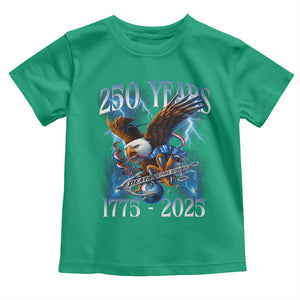 Marine Veteran 250th Anniversary Toddler T Shirt Eagle Patriotic Military Gift for Marines Veterans TS10 Irish Green Print Your Wear
