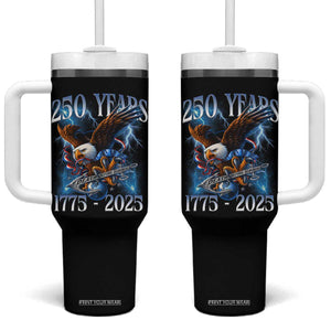Marine Veteran 250th Anniversary Tumbler With Handle Eagle Patriotic Military Gift for Marines Veterans TS10 One Size: 40 oz Black Print Your Wear