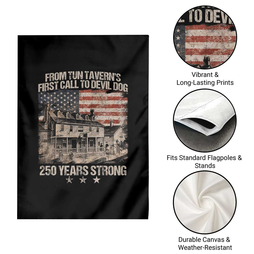 Tun Tavern 250th Anniversary Garden Flag Patriotic Veteran Military Gift American Flag TS10 Print Your Wear