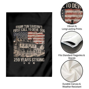 Tun Tavern 250th Anniversary Garden Flag Patriotic Veteran Military Gift American Flag - Print Your Wear