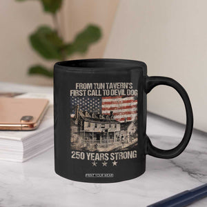 Tun Tavern 250th Anniversary Coffee Mug Patriotic Veteran Military Gift American Flag TS10 Print Your Wear