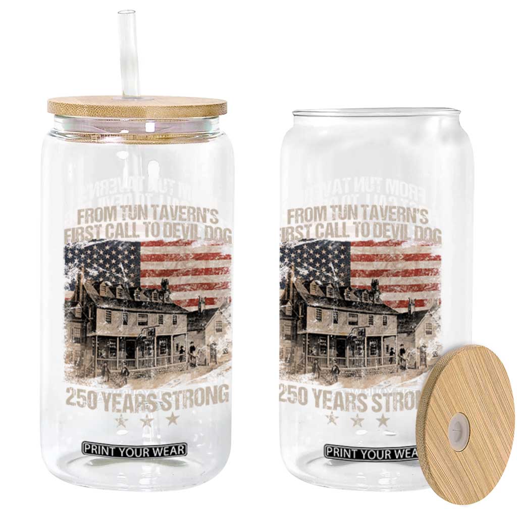 Tun Tavern 250th Anniversary Glass Can Patriotic Veteran Military Gift American Flag TS10 Print Your Wear