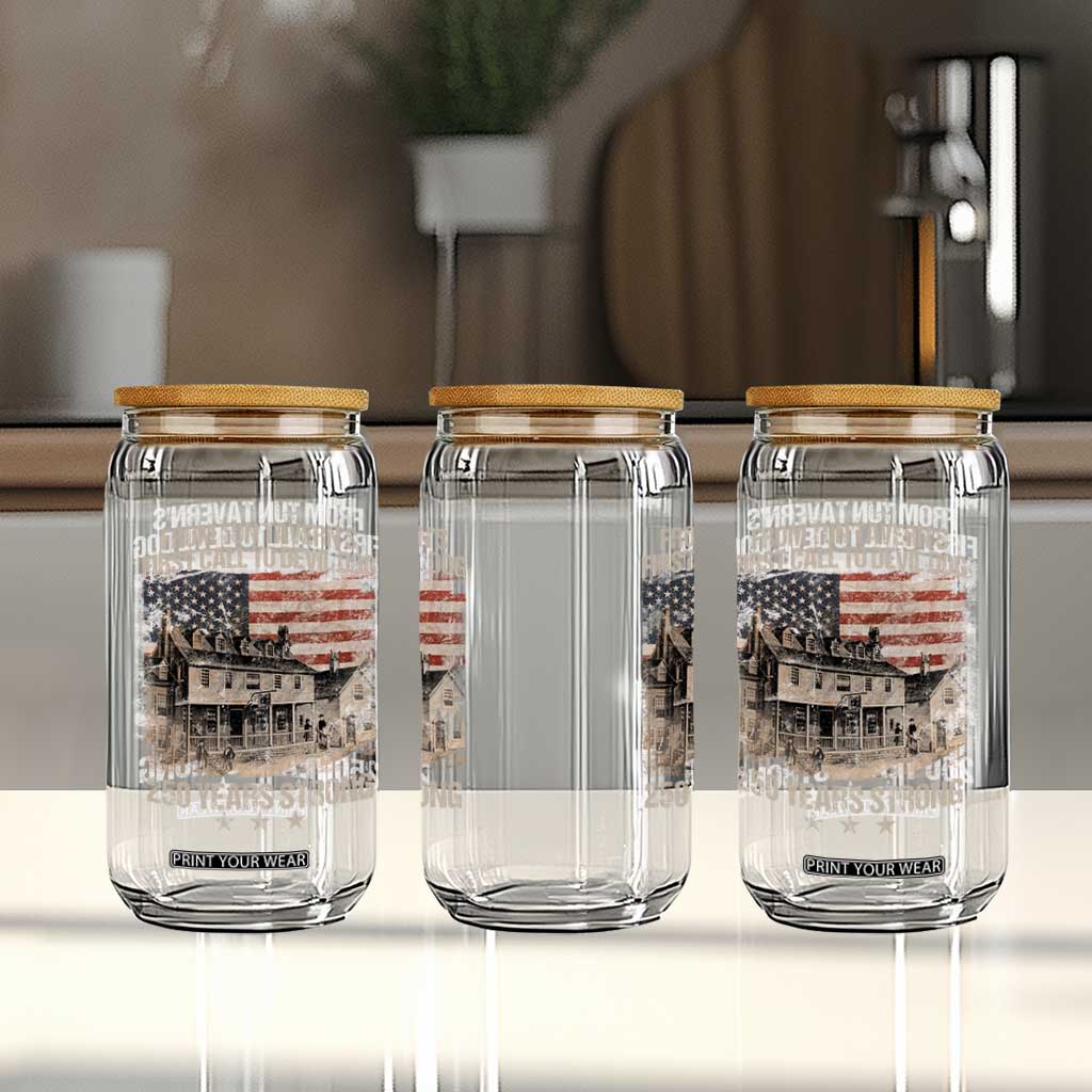 Tun Tavern 250th Anniversary Glass Can Patriotic Veteran Military Gift American Flag TS10 Print Your Wear