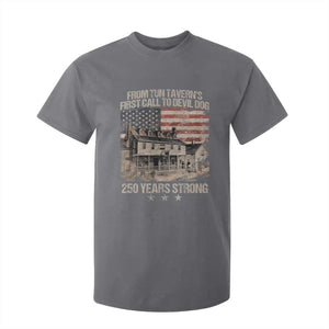 Tun Tavern 250th Anniversary T Shirt For Kid Patriotic Veteran Military Gift American Flag TS10 Charcoal Print Your Wear