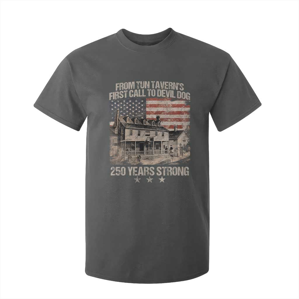 Tun Tavern 250th Anniversary T Shirt For Kid Patriotic Veteran Military Gift American Flag TS10 Dark Heather Print Your Wear