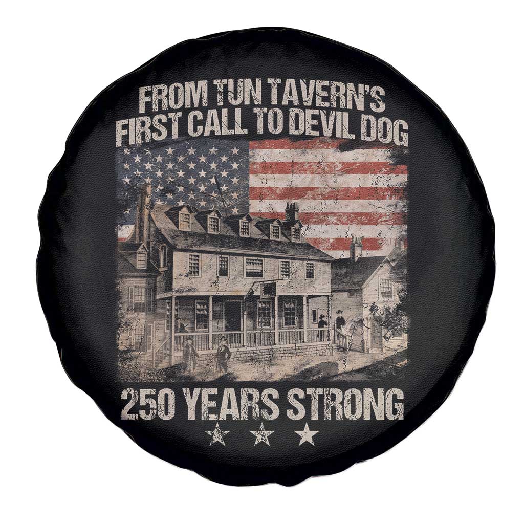 Tun Tavern 250th Anniversary Spare Tire Cover Patriotic Veteran Military Gift American Flag TS10 Print Your Wear