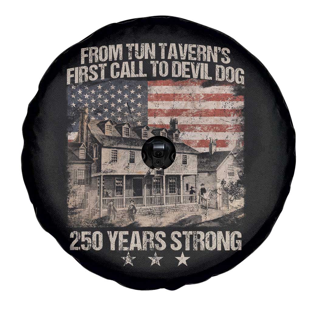 Tun Tavern 250th Anniversary Spare Tire Cover Patriotic Veteran Military Gift American Flag TS10 Print Your Wear
