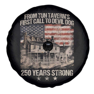Tun Tavern 250th Anniversary Spare Tire Cover Patriotic Veteran Military Gift American Flag TS10 Print Your Wear
