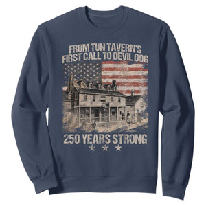 Tun Tavern 250th Anniversary Sweatshirt Patriotic Veteran Military Gift American Flag TS10 Navy Print Your Wear