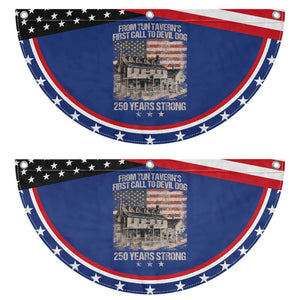 Tun Tavern 250th Anniversary Patriotic Fan Flag Veteran Military Gift American Flag