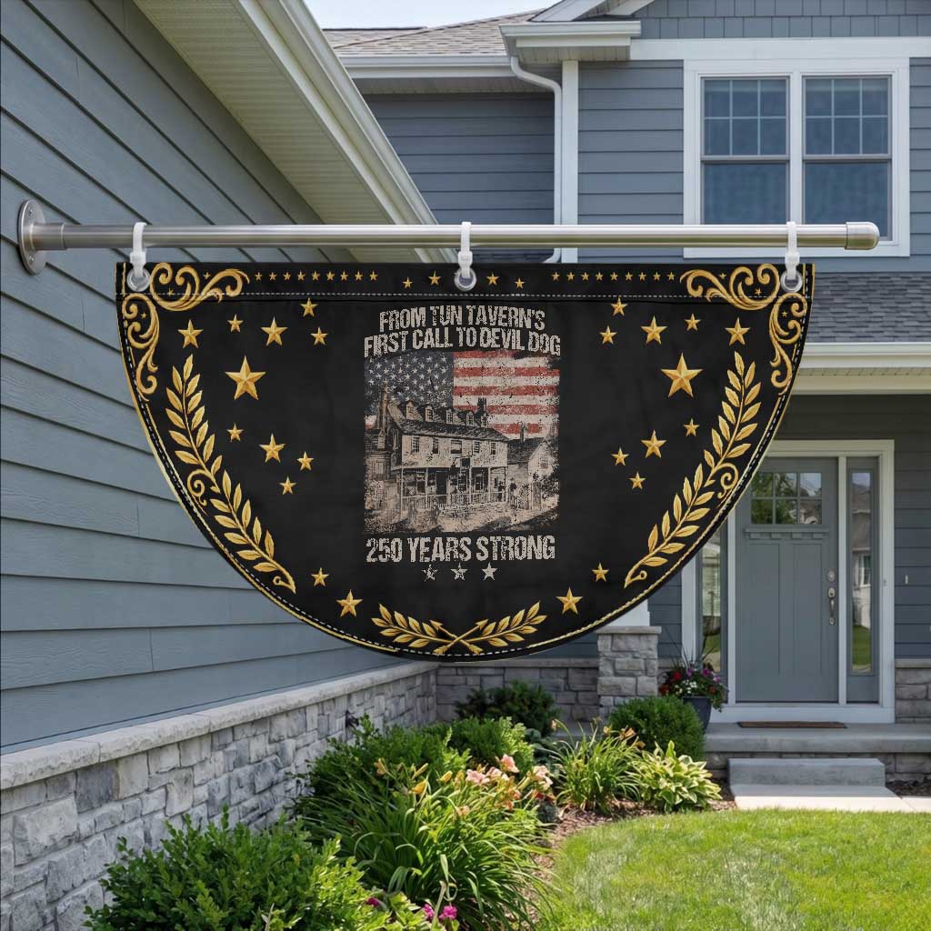 Tun Tavern 250th Anniversary Patriotic Fan Flag Veteran Military Gift American Flag