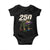 250 Years Of Eating Crayons Baby Onesie Vintage Bulldog Patriotic Veteran Military Gift TS10 Black Print Your Wear