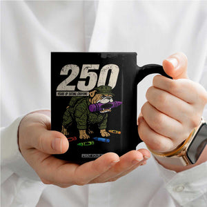 250 Years Of Eating Crayons Coffee Mug Vintage Bulldog Patriotic Veteran Military Gift TS10 Print Your Wear