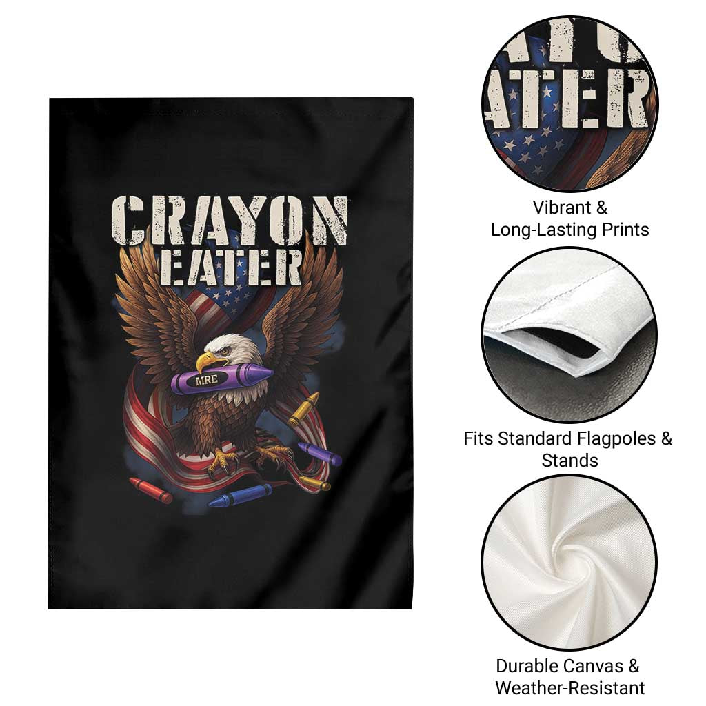 Crayon Eater Garden Flag Funny Eagle 250th Anniversary Veterans Gifts TS10 Print Your Wear