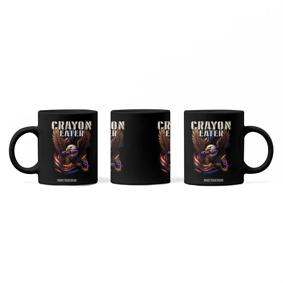Crayon Eater Coffee Mug Funny Eagle 250th Anniversary Veterans Gifts TS10 Print Your Wear