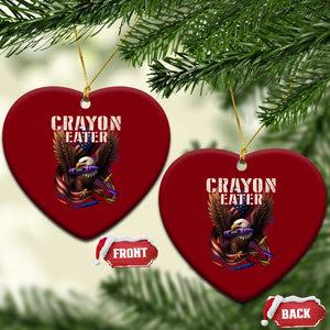 Crayon Eater Ceramic Ornament Funny Eagle 250th Anniversary Veterans Gifts TS10 Print Your Wear
