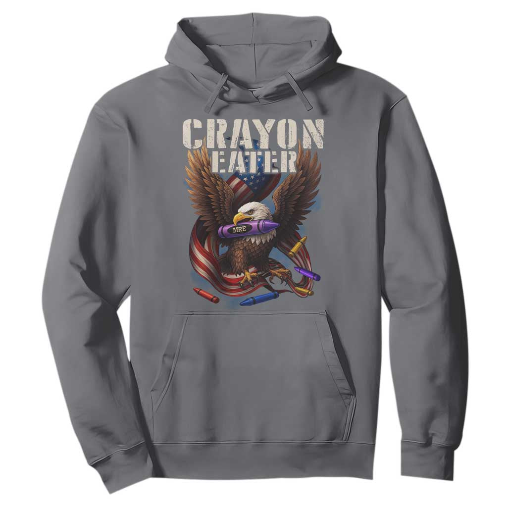 Crayon Eater Hoodie Funny Eagle 250th Anniversary Veterans Gifts TS10 Charcoal Print Your Wear