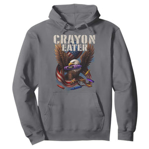 Crayon Eater Hoodie Funny Eagle 250th Anniversary Veterans Gifts TS10 Charcoal Print Your Wear
