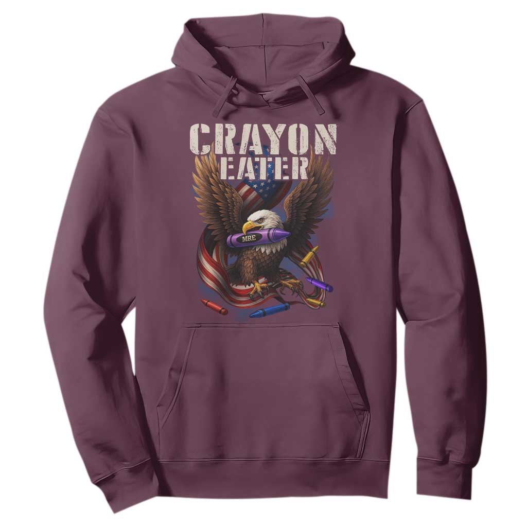 Crayon Eater Hoodie Funny Eagle 250th Anniversary Veterans Gifts TS10 Maroon Print Your Wear