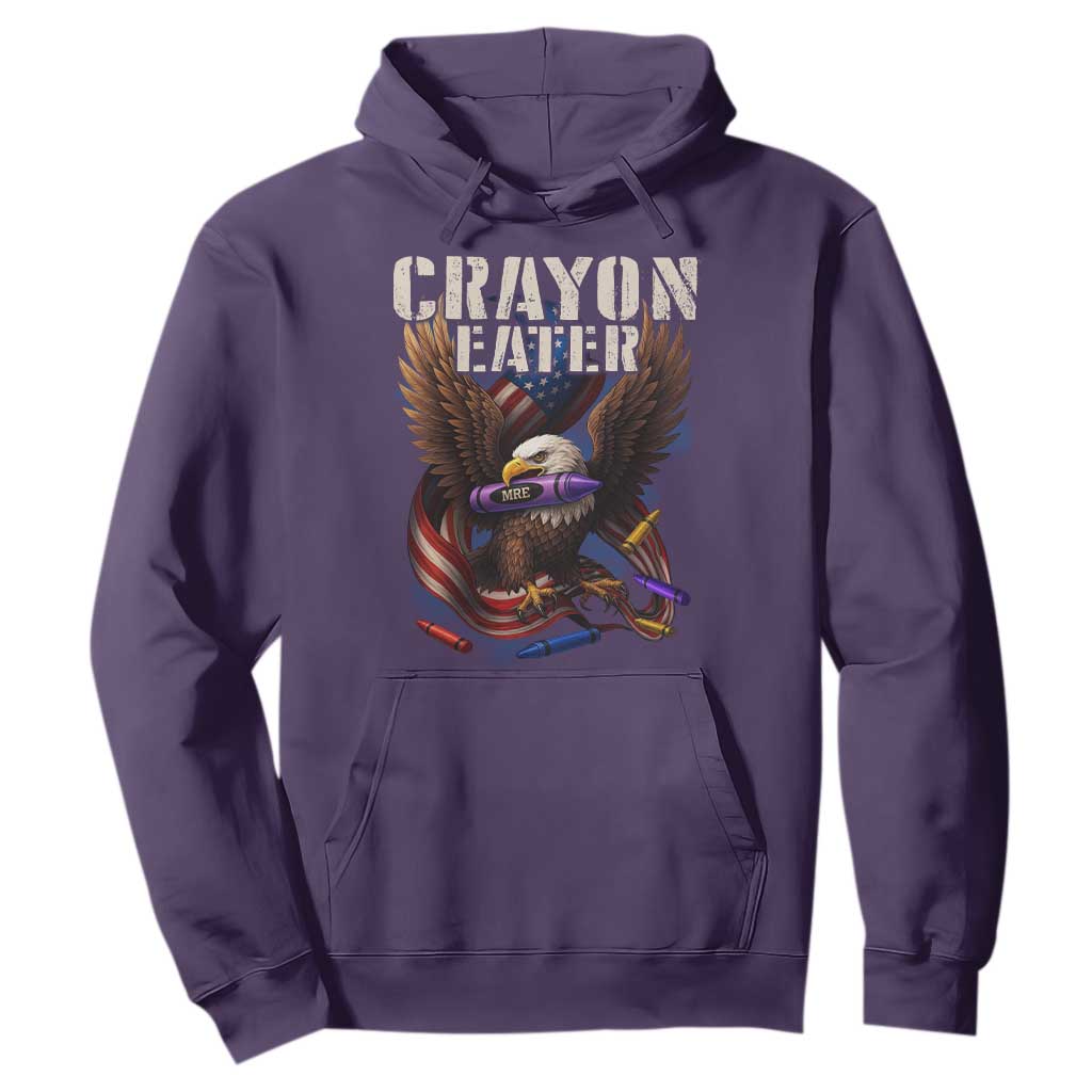Crayon Eater Hoodie Funny Eagle 250th Anniversary Veterans Gifts TS10 Purple Print Your Wear