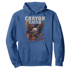 Crayon Eater Hoodie Funny Eagle 250th Anniversary Veterans Gifts TS10 Royal Blue Print Your Wear