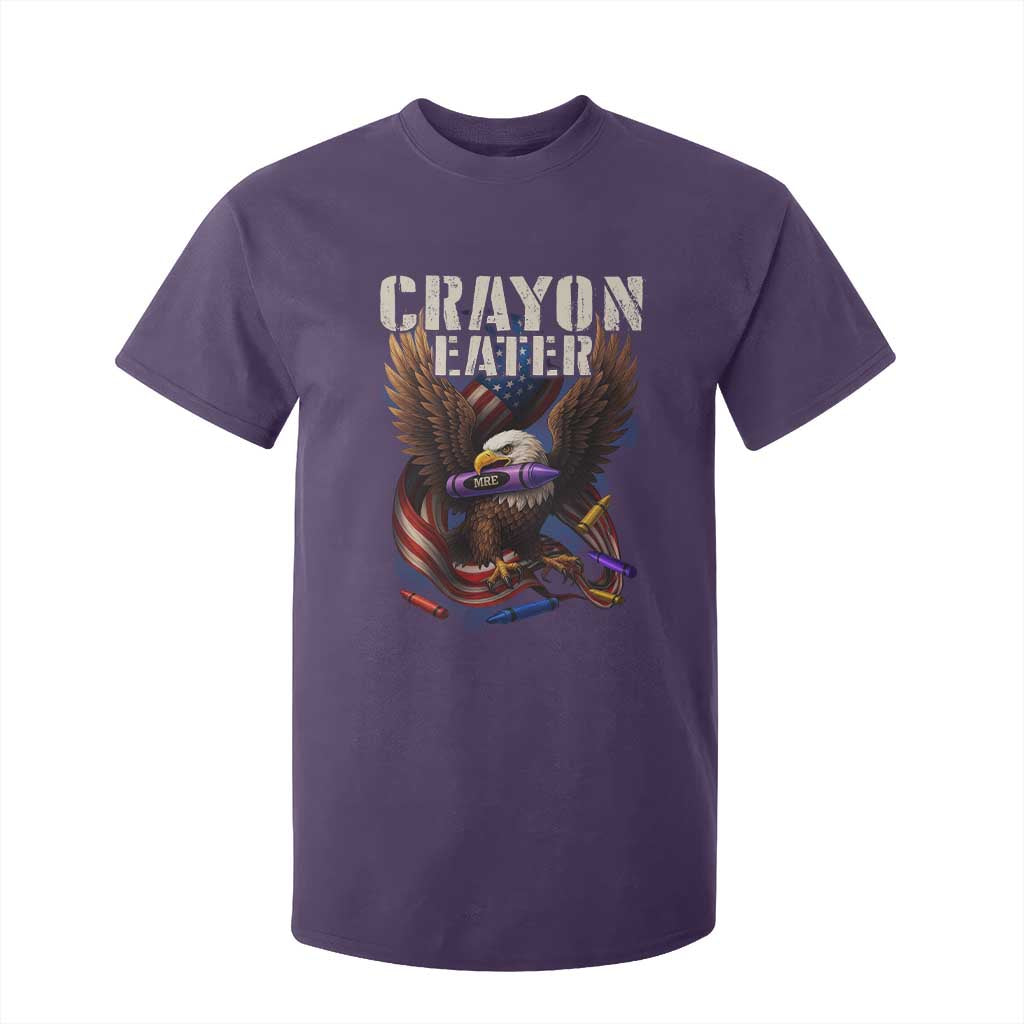 Crayon Eater T Shirt For Kid Funny Eagle 250th Anniversary Veterans Gifts TS10 Purple Print Your Wear