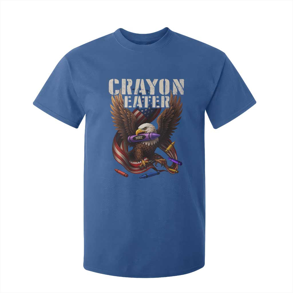Crayon Eater T Shirt For Kid Funny Eagle 250th Anniversary Veterans Gifts TS10 Royal Blue Print Your Wear