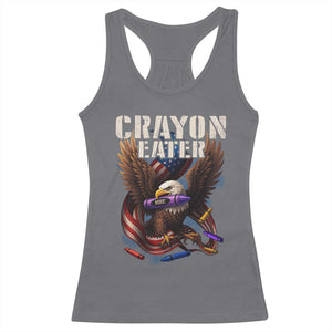 Crayon Eater Racerback Tank Top Funny Eagle 250th Anniversary Veterans Gifts TS10 Charcoal Print Your Wear