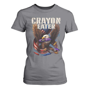 Crayon Eater T Shirt For Women Funny Eagle 250th Anniversary Veterans Gifts TS10 Charcoal Print Your Wear