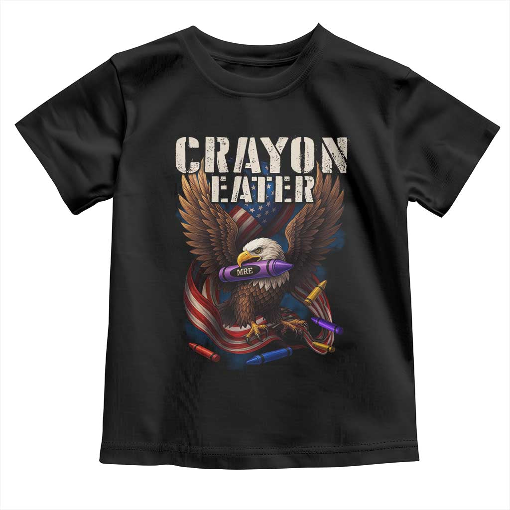 Crayon Eater Toddler T Shirt Funny Eagle 250th Anniversary Veterans Gifts TS10 Black Print Your Wear