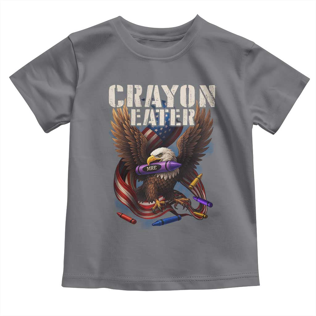 Crayon Eater Toddler T Shirt Funny Eagle 250th Anniversary Veterans Gifts TS10 Charcoal Print Your Wear
